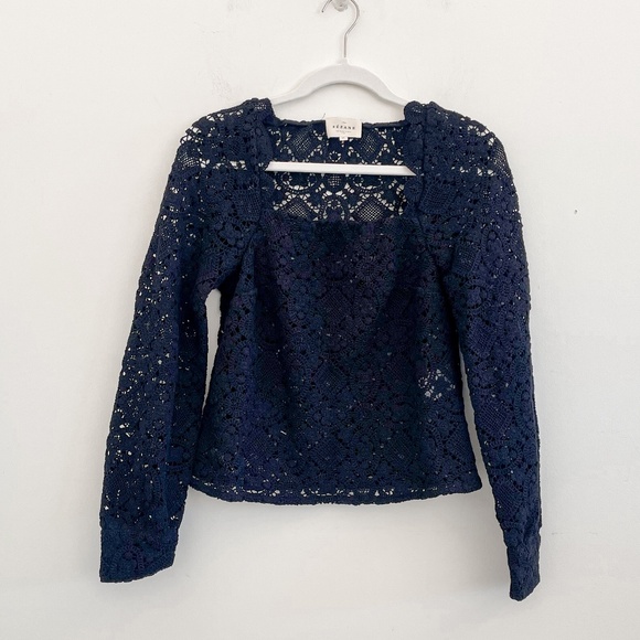 Sezane Alvere Blouse in Black 2 (FR 34) NWOT - Picture 3 of 10